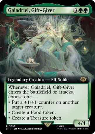 (393) Magic The Gathering The Lord of the Rings: Tales of Middle-earth: Extras Single: Galadriel, Gift-Giver (V.2)  Rare