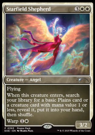 (393) Magic The Gathering Edge of Eternities: Promos Single: Starfield Shepherd Holo Uncommon