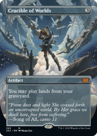 (393) Magic The Gathering Double Masters 2022: Extras Single: Crucible of Worlds (V.1) Holo Mythic