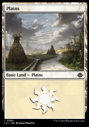 (393) Magic The Gathering The Lost Caverns of Ixalan: Extras Single: Plains (V.1) Holo Land