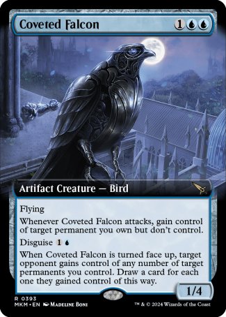 (393) Magic The Gathering Murders at Karlov Manor: Extras Single: Coveted Falcon  Rare