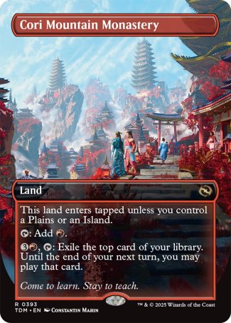 (393) Magic The Gathering Tarkir: Dragonstorm: Extras Single: Cori Mountain Monastery  Rare