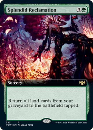 (393) Magic The Gathering Innistrad: Crimson Vow: Extras Single: Splendid Reclamation  Rare