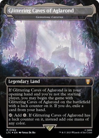 (394) Magic The Gathering Commander: The Lord of the Rings: Tales of Middle-earth: Extras Single: Gemstone Caverns (V.2)  Mythic