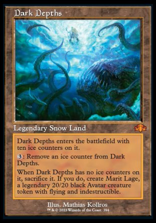 (394) Magic The Gathering Dominaria Remastered: Extras Single: Dark Depths (V.1) Holo Mythic