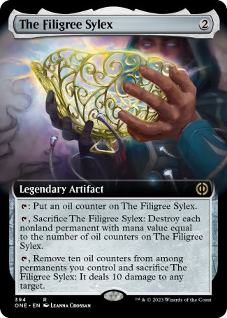 (394) Magic The Gathering Phyrexia: All Will Be One: Extras Single: The Filigree Sylex  Rare