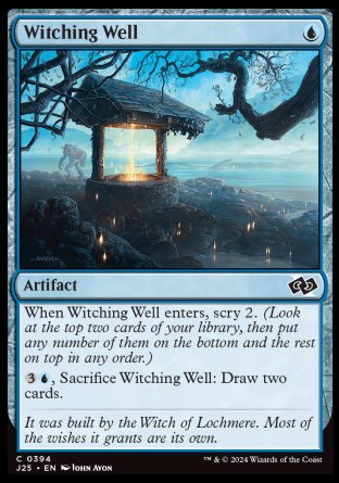 (394) Magic The Gathering Foundations Jumpstart Single: Witching Well  Common