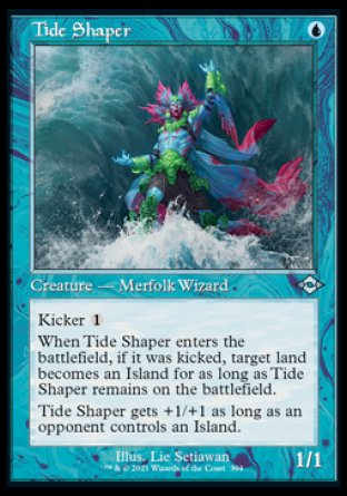 (394) Magic The Gathering Modern Horizons 2: Extras Single: Tide Shaper (V.1)  Uncommon