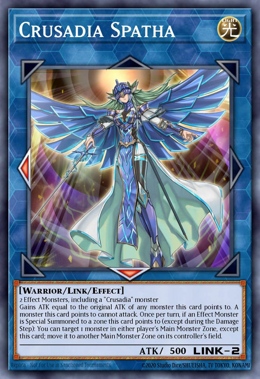 (189) YuGiOh TCG MP19: 2019 Gold Sarcophagus Tin Mega Pack Single: Crusadia Spatha  Common