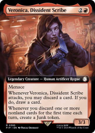 (395) Magic The Gathering Universes Beyond: Fallout: Extras Single: Veronica, Dissident Scribe (V.1)  Rare