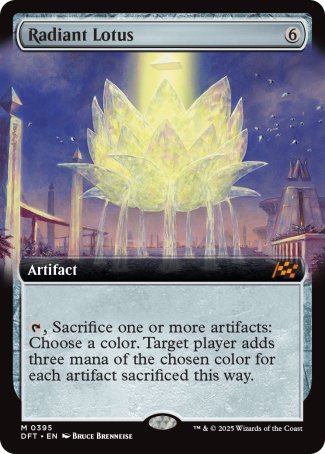 (395) Magic The Gathering Aetherdrift: Extras Single: Radiant Lotus (V.1)  Mythic