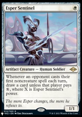 (012) Magic The Gathering The List Single: Esper Sentinel  Rare