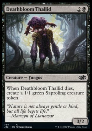 (395) Magic The Gathering Jumpstart 2022 Single: Deathbloom Thallid  Common