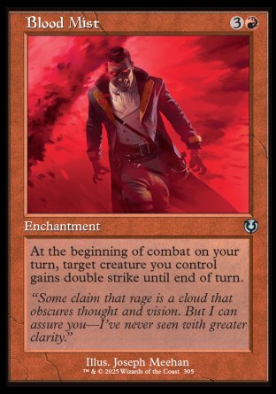 (395) Magic The Gathering Innistrad Remastered: Extras Single: Blood Mist Holo Uncommon