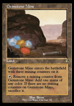 (395) Magic The Gathering Dominaria Remastered: Extras Single: Gemstone Mine (V.1)  Rare