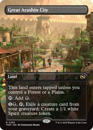 (395) Magic The Gathering Tarkir: Dragonstorm: Extras Single: Great Arashin City Holo Rare