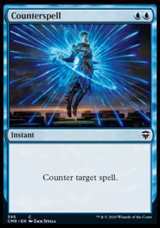 (395/361) Magic The Gathering Commander Legends: Extras Single: Counterspell (V.1)  Common