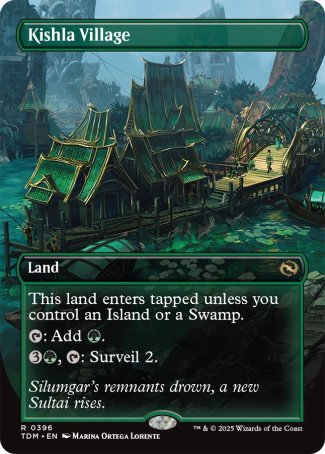(396) Magic The Gathering Tarkir: Dragonstorm: Extras Single: Kishla Village  Rare