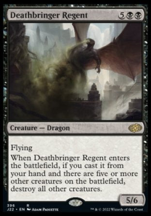 (396) Magic The Gathering Jumpstart 2022 Single: Deathbringer Regent  Rare