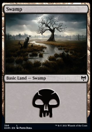 (396) Magic The Gathering Kaldheim: Extras Single: Swamp Holo Land