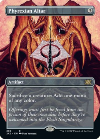 (396) Magic The Gathering Double Masters 2022: Extras Single: Phyrexian Altar (V.1) Holo Rare