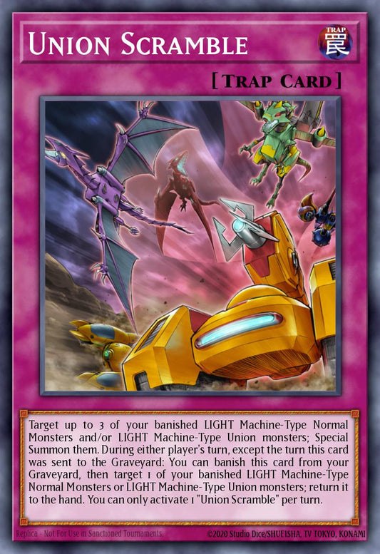 (104) YuGiOh TCG MAGO: Maximum Gold Single: Union Scramble  Rare