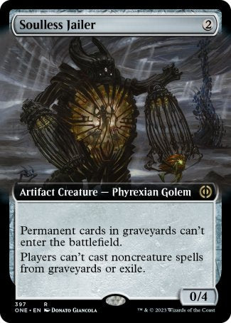(397) Magic The Gathering Phyrexia: All Will Be One: Extras Single: Soulless Jailer  Rare