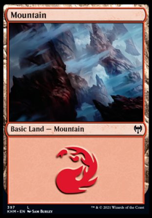 (397) Magic The Gathering Kaldheim: Extras Single: Mountain  Land