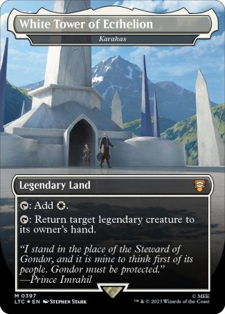 (397) Magic The Gathering Commander: The Lord of the Rings: Tales of Middle-earth: Extras Single: Karakas (V.2)  Mythic