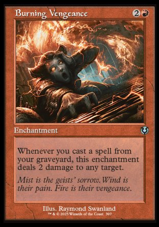 (397) Magic The Gathering Innistrad Remastered: Extras Single: Burning Vengeance Holo Uncommon
