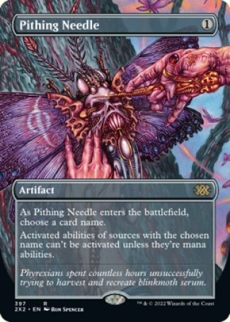 (397) Magic The Gathering Double Masters 2022: Extras Single: Pithing Needle (V.1) Holo Rare