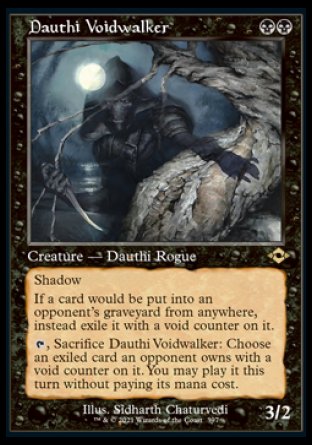 (397) Magic The Gathering Modern Horizons 2: Extras Single: Dauthi Voidwalker (V.2)  Rare
