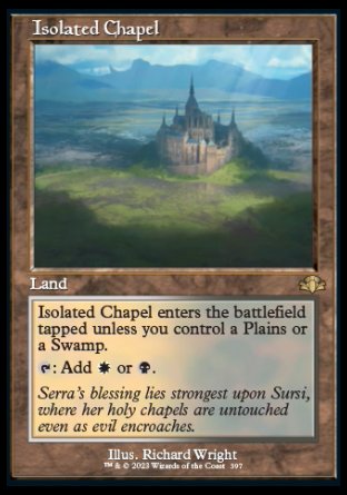 (397) Magic The Gathering Dominaria Remastered: Extras Single: Isolated Chapel Holo Rare