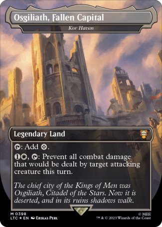 (398) Magic The Gathering Commander: The Lord of the Rings: Tales of Middle-earth: Extras Single: Kor Haven (V.2) Holo Mythic