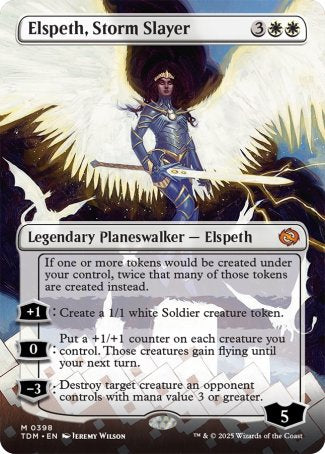 (398) Magic The Gathering Tarkir: Dragonstorm: Extras Single: Elspeth, Storm Slayer (V.1)  Mythic