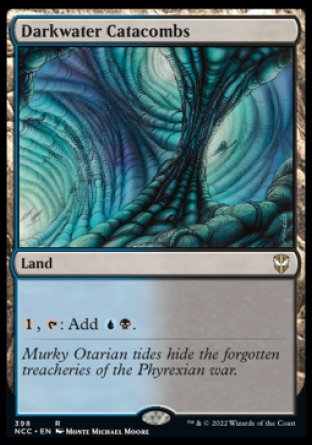 (398) Magic The Gathering Commander: Streets of New Capenna Single: Darkwater Catacombs Holo Rare