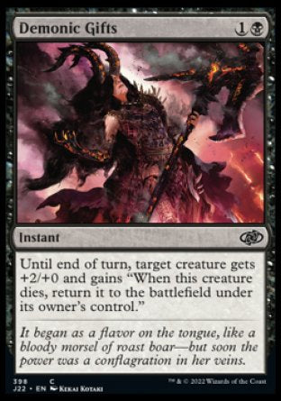 (398) Magic The Gathering Jumpstart 2022 Single: Demonic Gifts  Common