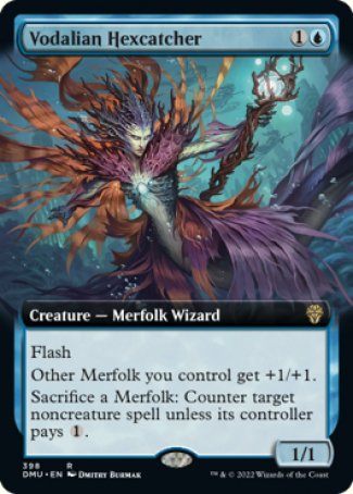 (398) Magic The Gathering Dominaria United: Extras Single: Vodalian Hexcatcher Holo Rare