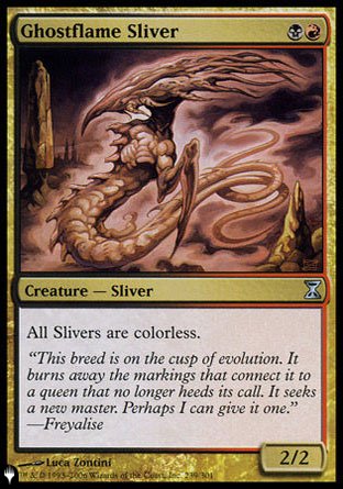 (239) Magic The Gathering The List Single: Ghostflame Sliver  Uncommon
