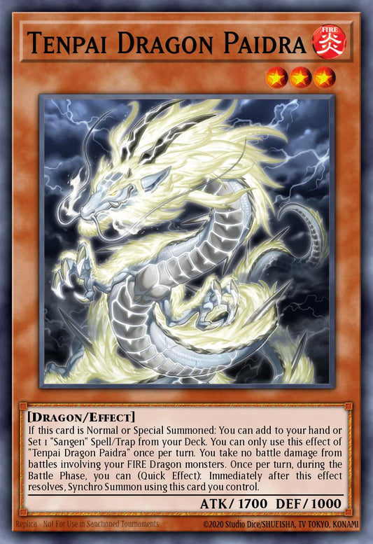 (016) YuGiOh TCG LEDE: Legacy of Destruction Single: Tenpai Dragon Paidra  Super Rare