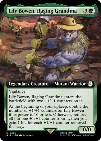 (399) Magic The Gathering Universes Beyond: Fallout: Extras Single: Lily Bowen, Raging Grandma (V.1)  Rare