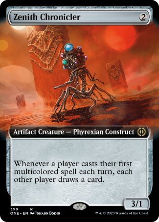 (399) Magic The Gathering Phyrexia: All Will Be One: Extras Single: Zenith Chronicler Holo Rare