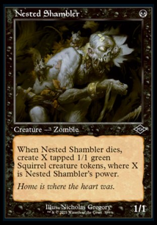 (399) Magic The Gathering Modern Horizons 2: Extras Single: Nested Shambler (V.2)  Common