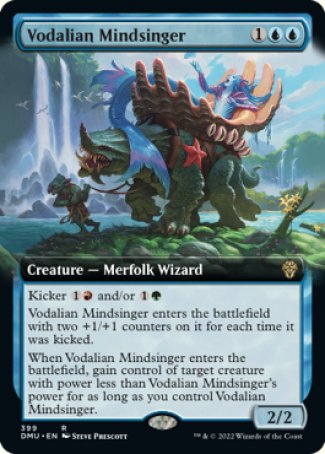 (399) Magic The Gathering Dominaria United: Extras Single: Vodalian Mindsinger Holo Rare