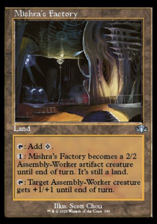 (399) Magic The Gathering Dominaria Remastered: Extras Single: Mishra's Factory Holo Uncommon
