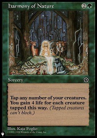 (128) Magic The Gathering The List Single: Harmony of Nature  Uncommon