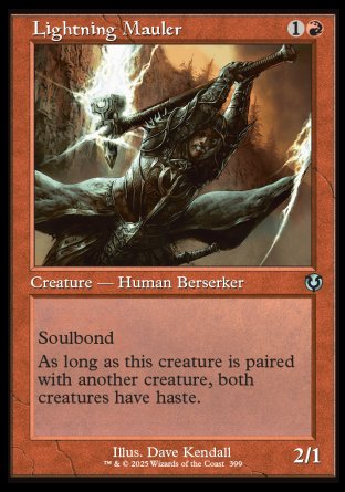 (399) Magic The Gathering Innistrad Remastered: Extras Single: Lightning Mauler Holo Uncommon
