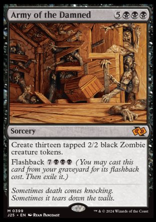 (399) Magic The Gathering Foundations Jumpstart Single: Army of the Damned  Mythic