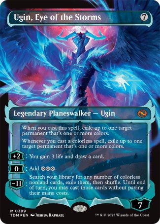 (399) Magic The Gathering Tarkir: Dragonstorm: Extras Single: Ugin, Eye of the Storms (V.2) Holo Mythic