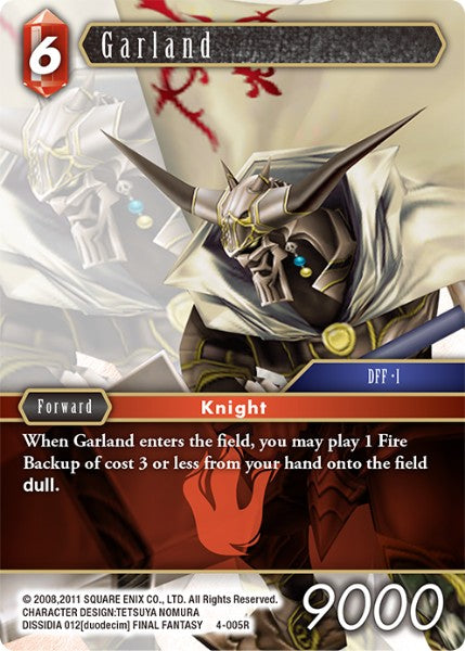 (005) Final Fantasy TCG Opus IV Single: Garland (4-005) Holo Rare